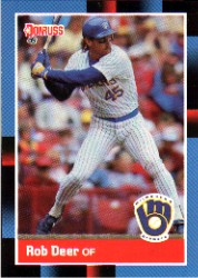 1988 Donruss Baseball Cards    274     Rob Deer